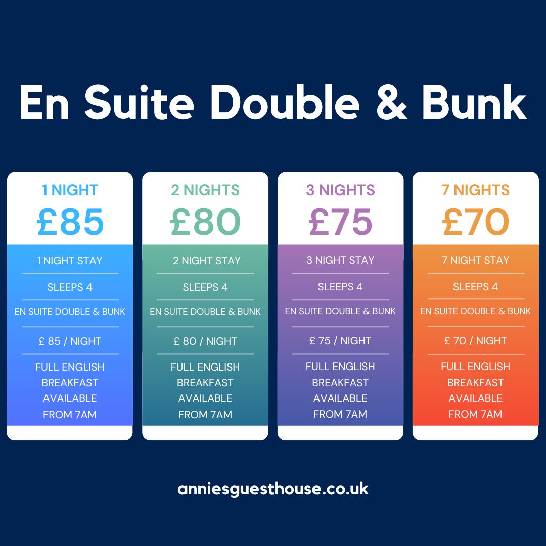En Suite Double & Bunk Room Price