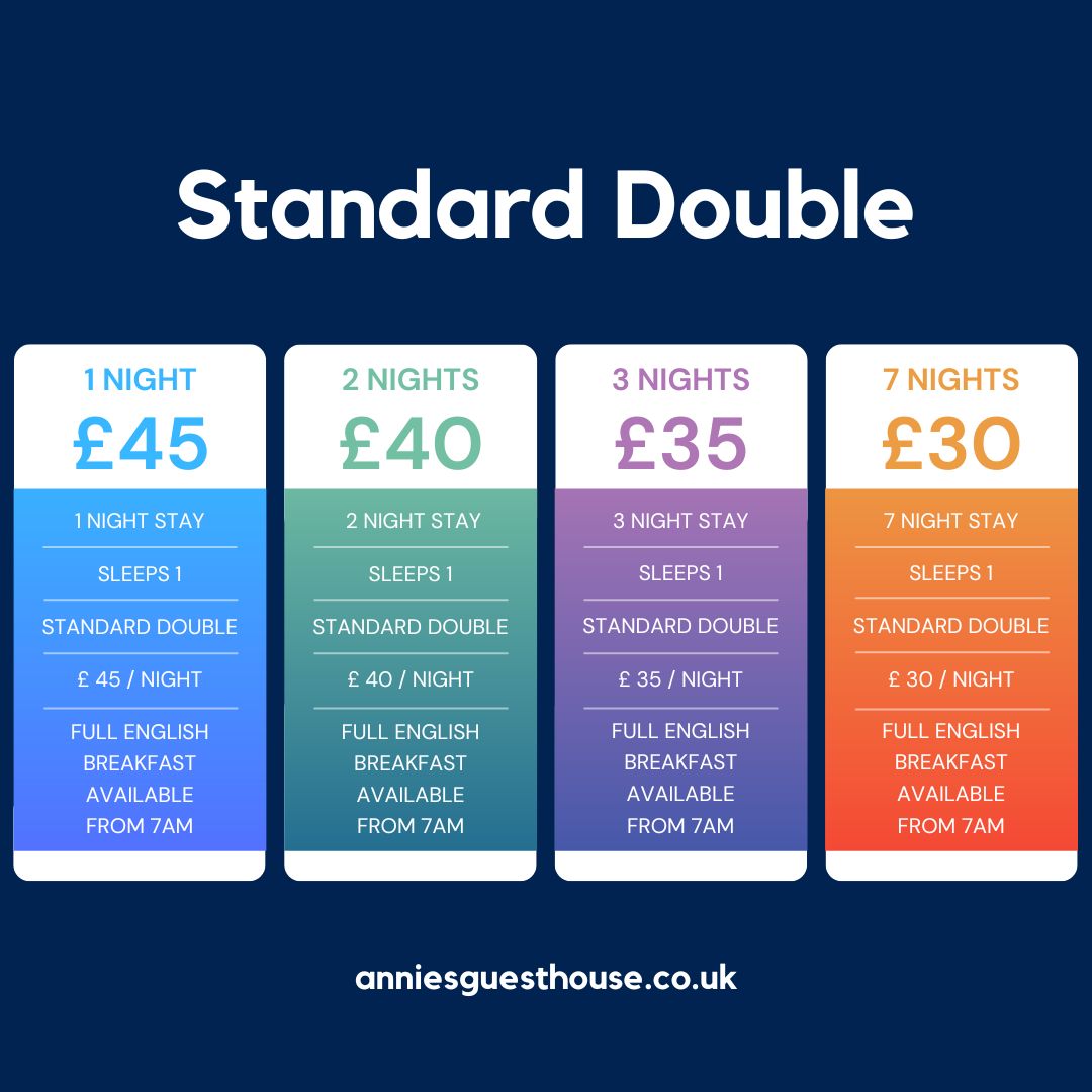 Standard Double For Single Occupancy Room Price